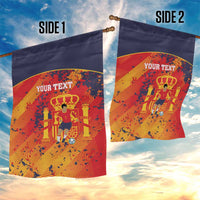 Spain 2026 Football Custom Garden Flag Espana La Roja Grunge Style