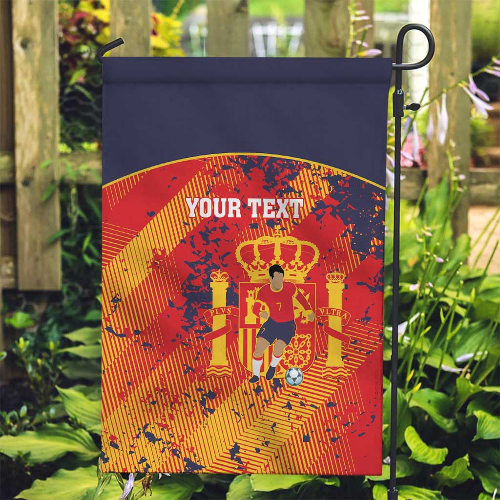 Spain 2026 Football Custom Garden Flag Espana La Roja Grunge Style