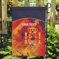 Spain 2026 Football Custom Garden Flag Espana La Roja Grunge Style