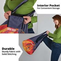 Spain 2026 Football Custom Grocery Bag Espana La Roja Grunge Style