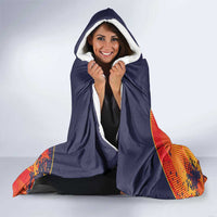 Spain 2026 Football Custom Hooded Blanket Espana La Roja Grunge Style