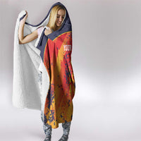 Spain 2026 Football Custom Hooded Blanket Espana La Roja Grunge Style