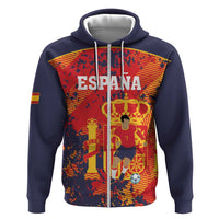 Spain 2026 Football Custom Hoodie Espana La Roja Grunge Style