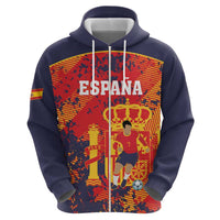 Spain 2026 Football Custom Hoodie Espana La Roja Grunge Style