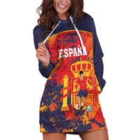 Spain 2026 Football Custom Hoodie Dress Espana La Roja Grunge Style