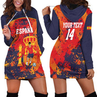 Spain 2026 Football Custom Hoodie Dress Espana La Roja Grunge Style