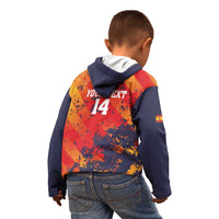 Spain 2026 Football Custom Kid Hoodie Espana La Roja Grunge Style