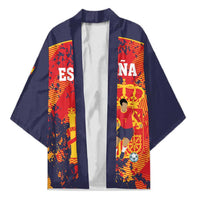 Spain 2026 Football Custom Kimono Espana La Roja Grunge Style