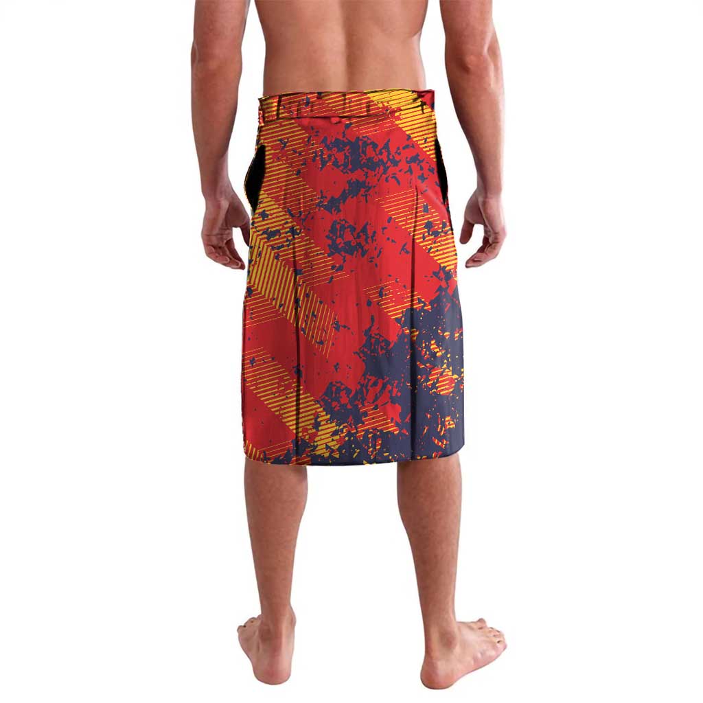 Spain 2026 Football Custom Lavalava Espana La Roja Grunge Style