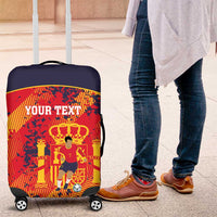 Spain 2026 Football Custom Luggage Cover Espana La Roja Grunge Style
