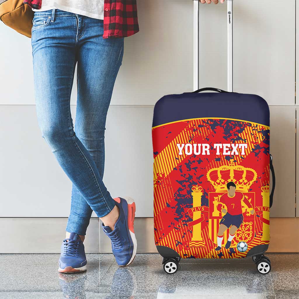 Spain 2026 Football Custom Luggage Cover Espana La Roja Grunge Style