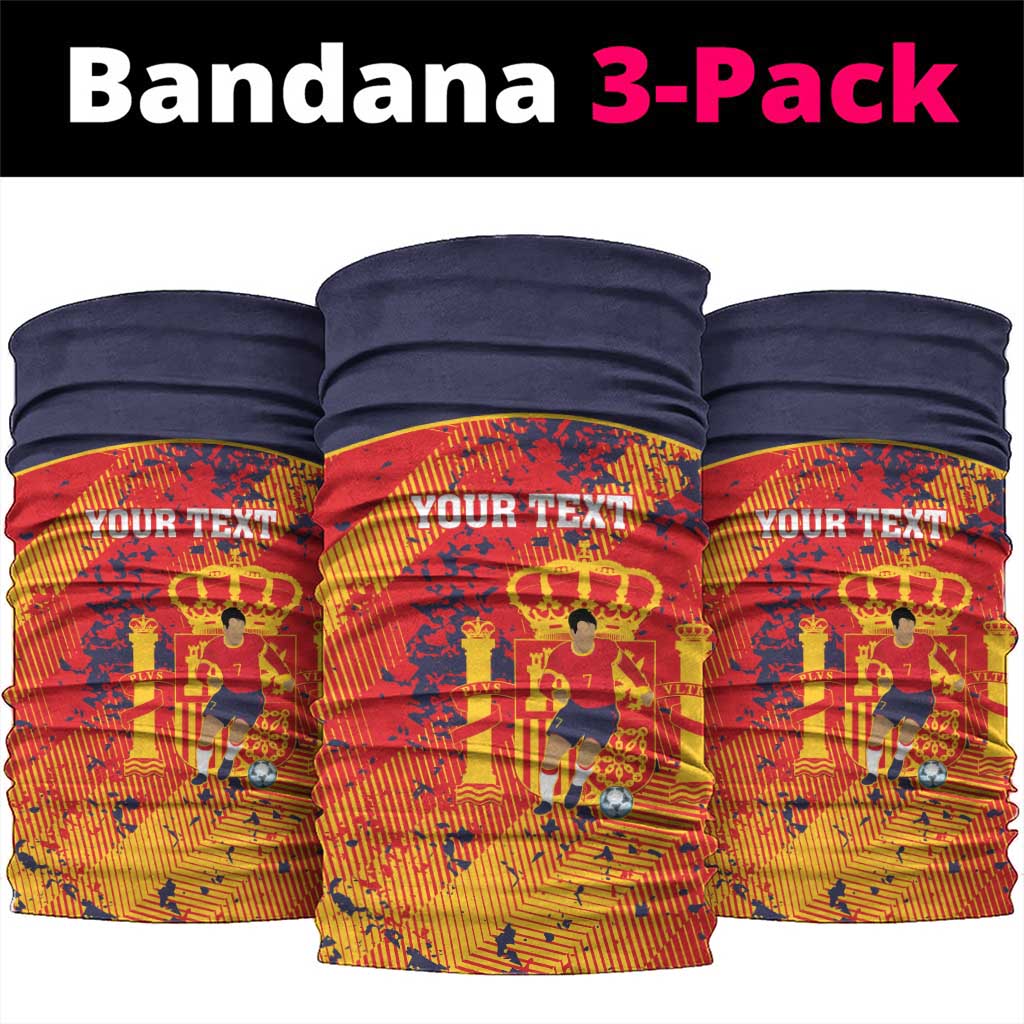 Spain 2026 Football Custom Neck Gaiter Espana La Roja Grunge Style