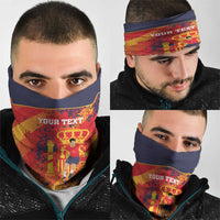 Spain 2026 Football Custom Neck Gaiter Espana La Roja Grunge Style