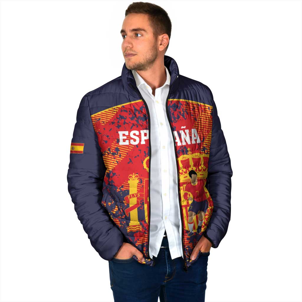 Spain 2026 Football Custom Padded Jacket Espana La Roja Grunge Style
