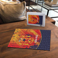 Spain 2026 Football Custom Puzzle Espana La Roja Grunge Style