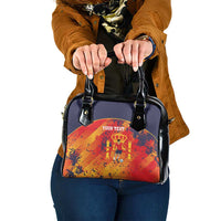 Spain 2026 Football Custom Shoulder Handbag Espana La Roja Grunge Style