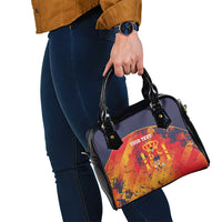 Spain 2026 Football Custom Shoulder Handbag Espana La Roja Grunge Style