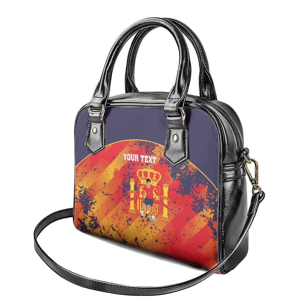 Spain 2026 Football Custom Shoulder Handbag Espana La Roja Grunge Style
