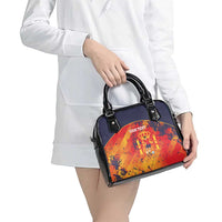 Spain 2026 Football Custom Shoulder Handbag Espana La Roja Grunge Style