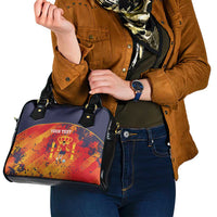Spain 2026 Football Custom Shoulder Handbag Espana La Roja Grunge Style