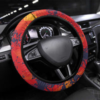 Spain 2026 Football Steering Wheel Cover Espana La Roja Grunge Style