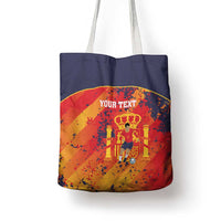 Spain 2026 Football Custom Tote Bag Espana La Roja Grunge Style