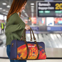 Spain 2026 Football Custom Travel Bag Espana La Roja Grunge Style