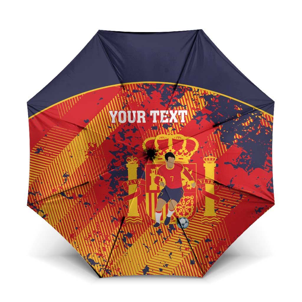 Spain 2026 Football Custom Umbrella Espana La Roja Grunge Style