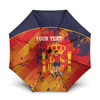 Spain 2026 Football Custom Umbrella Espana La Roja Grunge Style