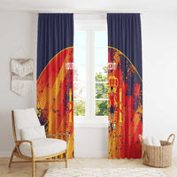 Spain 2026 Football Custom Window Curtain Espana La Roja Grunge Style
