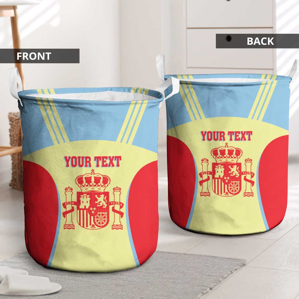 Spain 2026 Football Custom Laundry Basket Espana La Roja Sporty Style