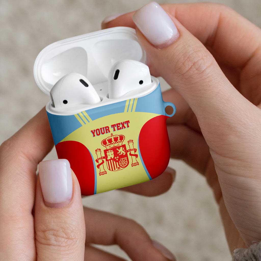 Spain 2026 Football Custom AirPods Case Espana La Roja Sporty Style