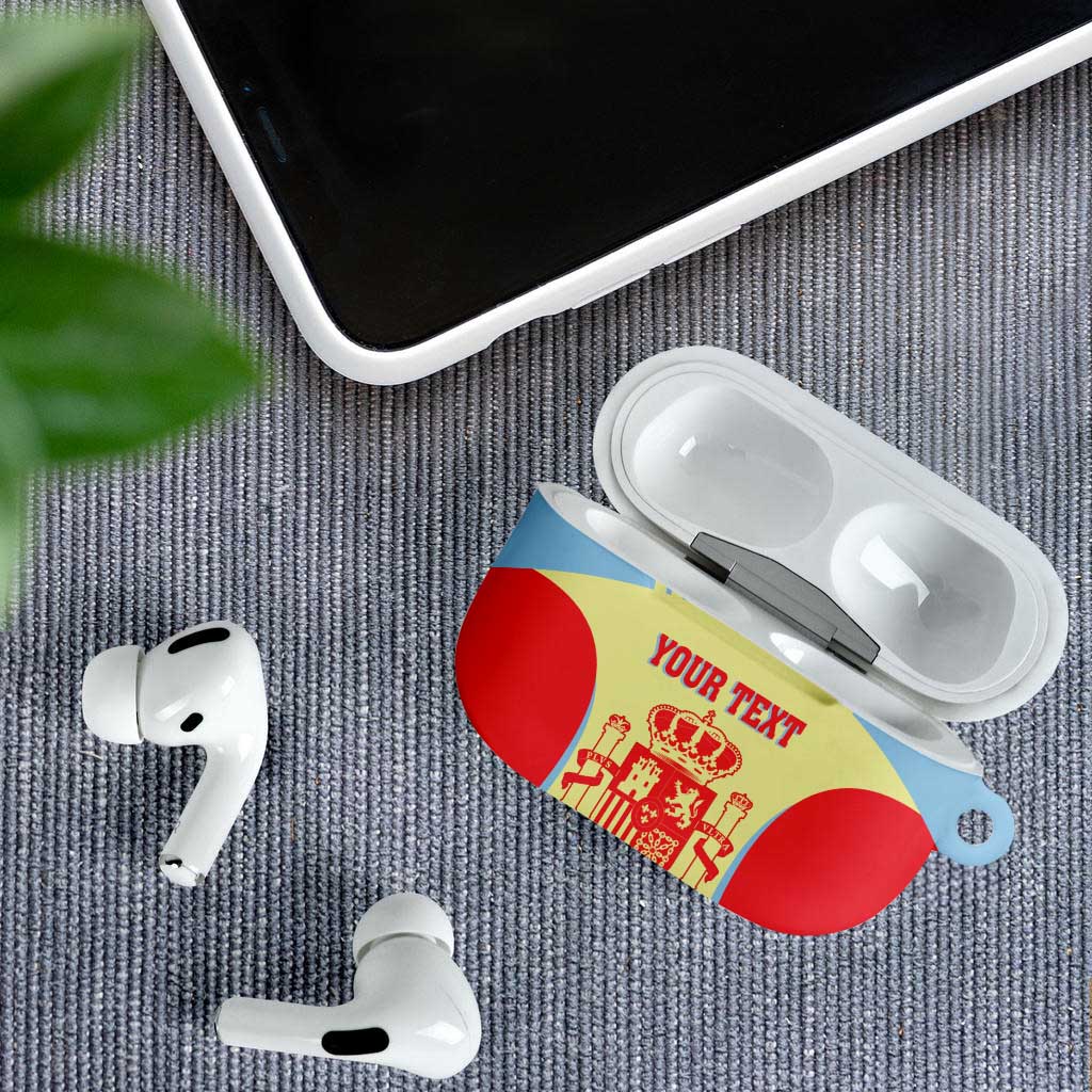 Spain 2026 Football Custom AirPods Case Espana La Roja Sporty Style