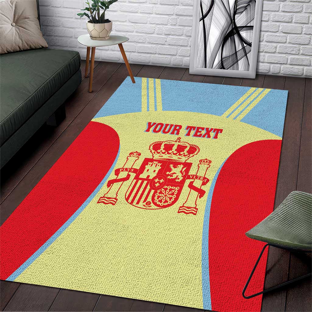 Spain 2026 Football Custom Area Rug Espana La Roja Sporty Style