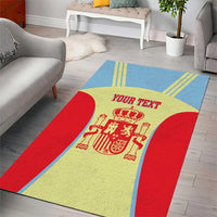 Spain 2026 Football Custom Area Rug Espana La Roja Sporty Style