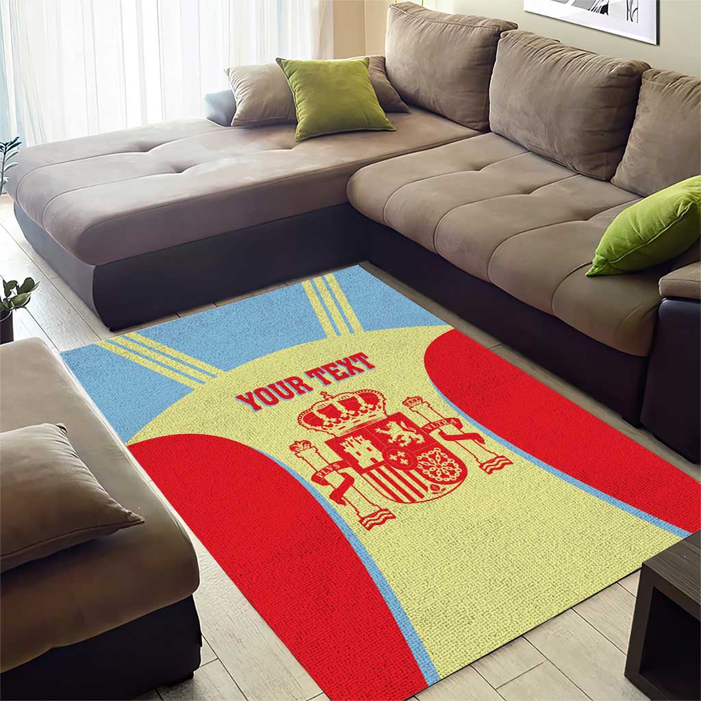 Spain 2026 Football Custom Area Rug Espana La Roja Sporty Style