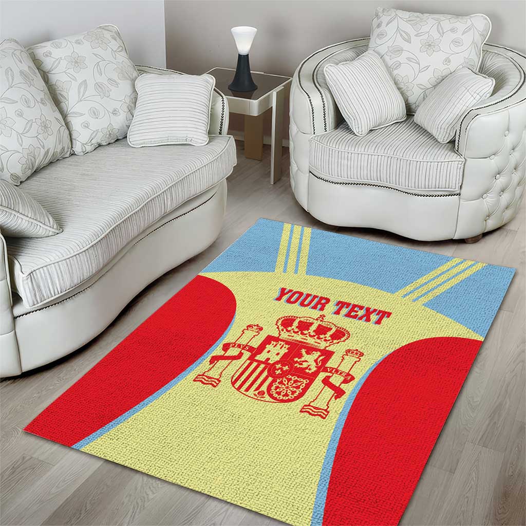 Spain 2026 Football Custom Area Rug Espana La Roja Sporty Style
