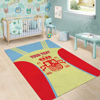Spain 2026 Football Custom Area Rug Espana La Roja Sporty Style