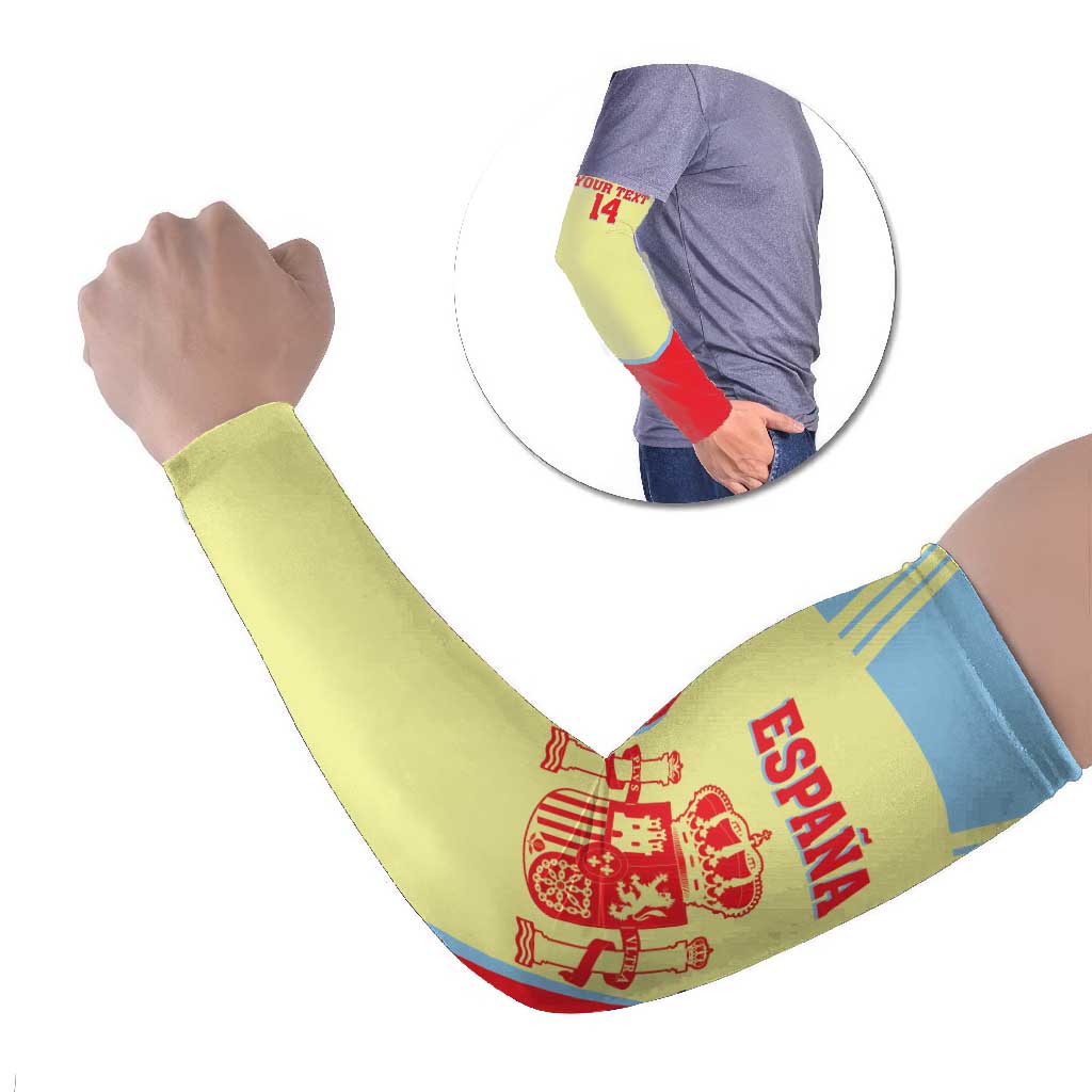 Spain 2026 Football Custom Arm Sleeves Espana La Roja Sporty Style