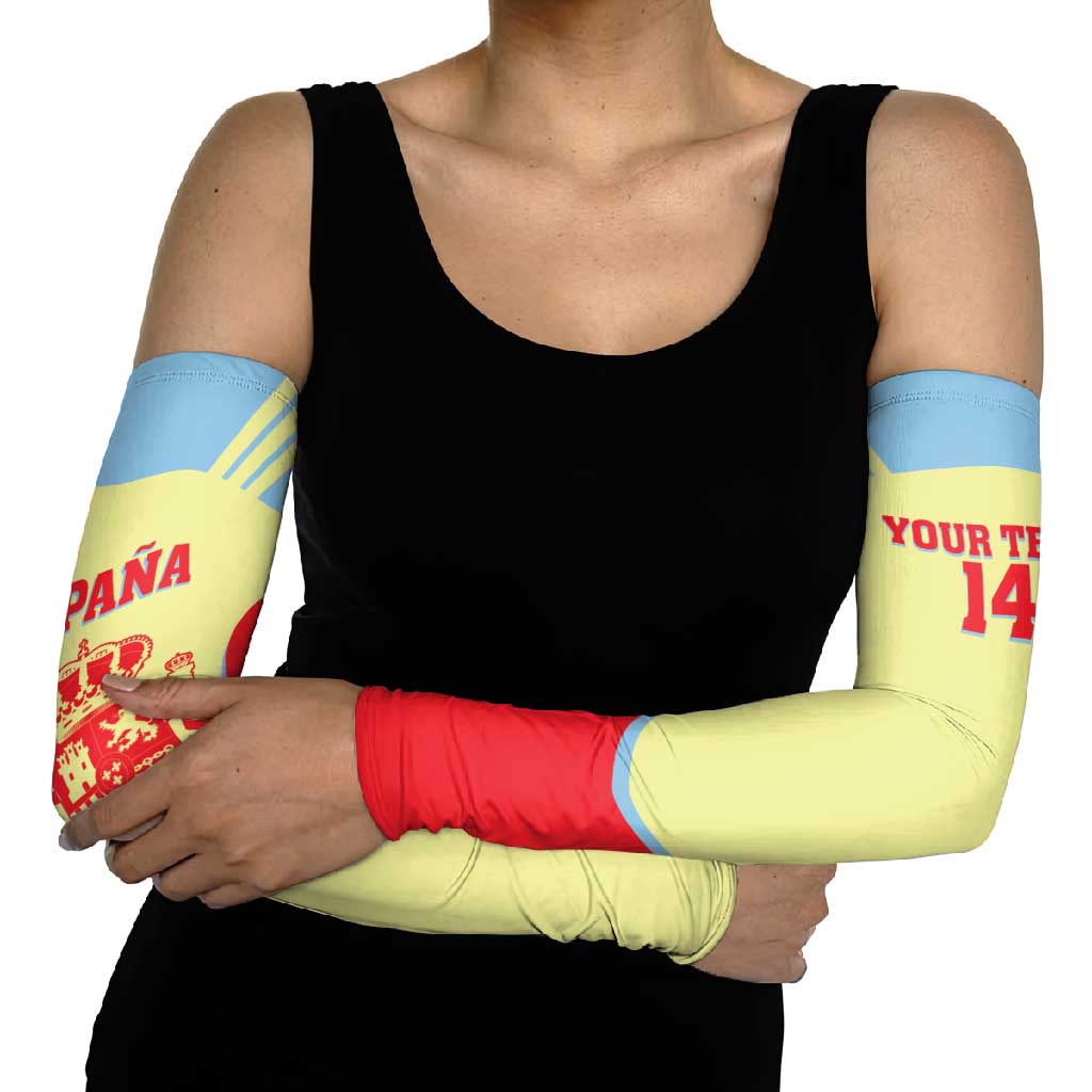 Spain 2026 Football Custom Arm Sleeves Espana La Roja Sporty Style