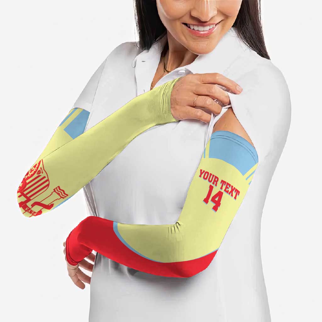 Spain 2026 Football Custom Arm Sleeves Espana La Roja Sporty Style