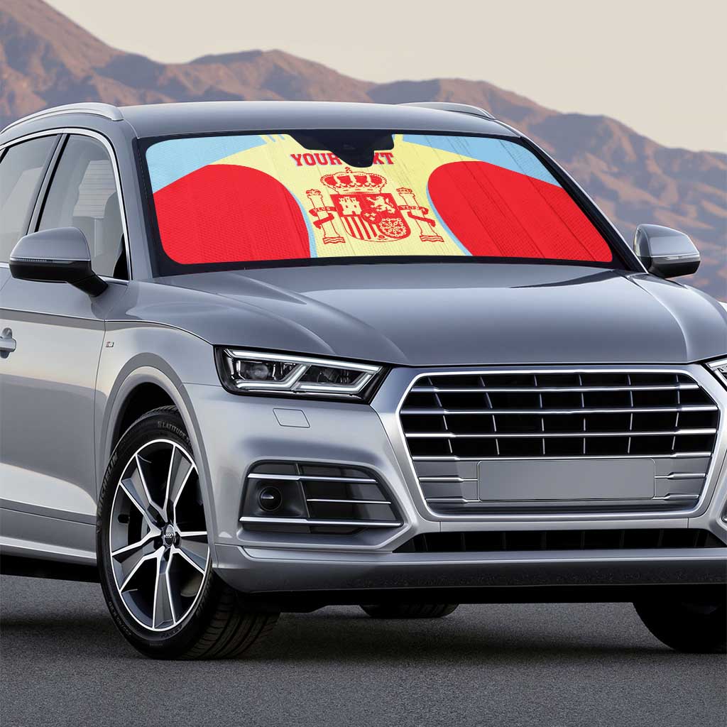 Spain 2026 Football Custom Auto Sun Shade Espana La Roja Sporty Style