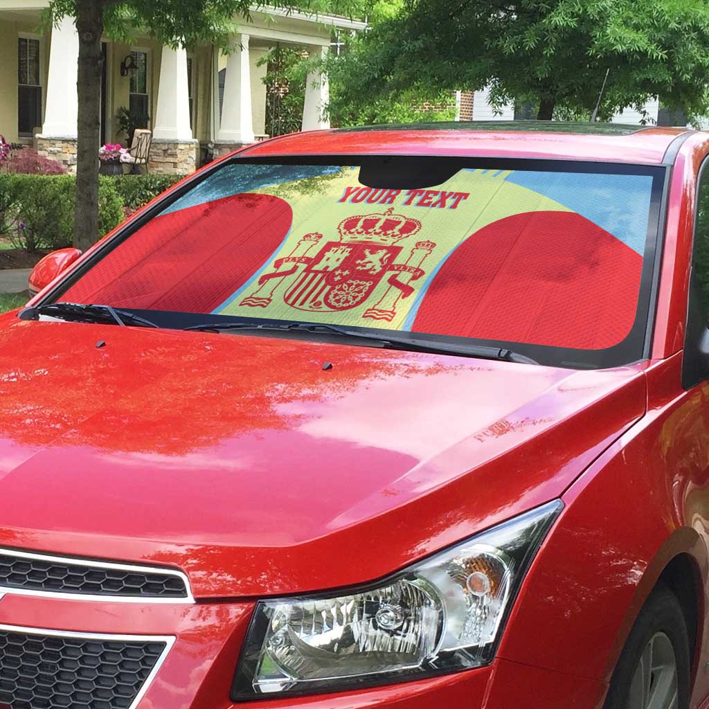 Spain 2026 Football Custom Auto Sun Shade Espana La Roja Sporty Style