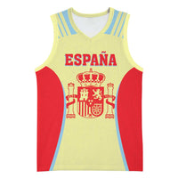 Spain 2026 Football Custom Basketball Jersey Espana La Roja Sporty Style