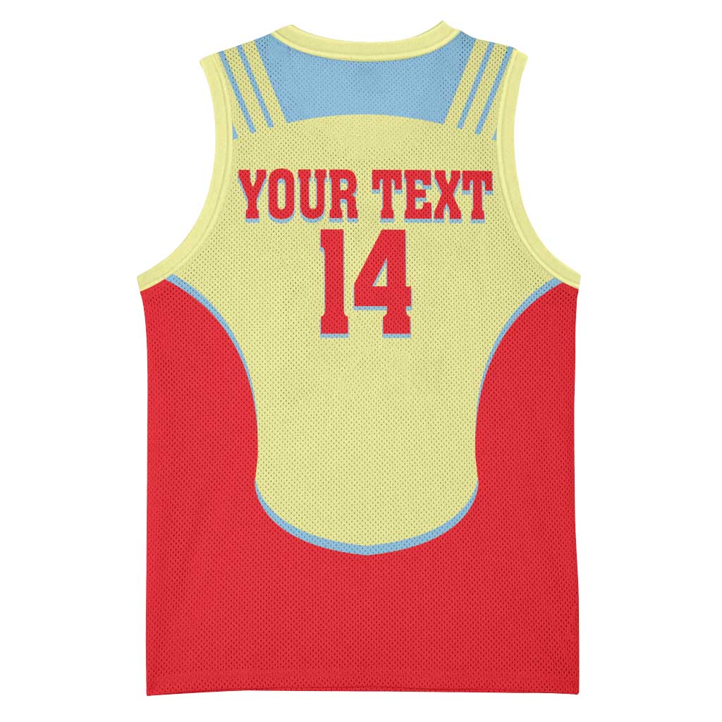 Spain 2026 Football Custom Basketball Jersey Espana La Roja Sporty Style