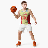 Spain 2026 Football Custom Basketball Jersey Espana La Roja Sporty Style
