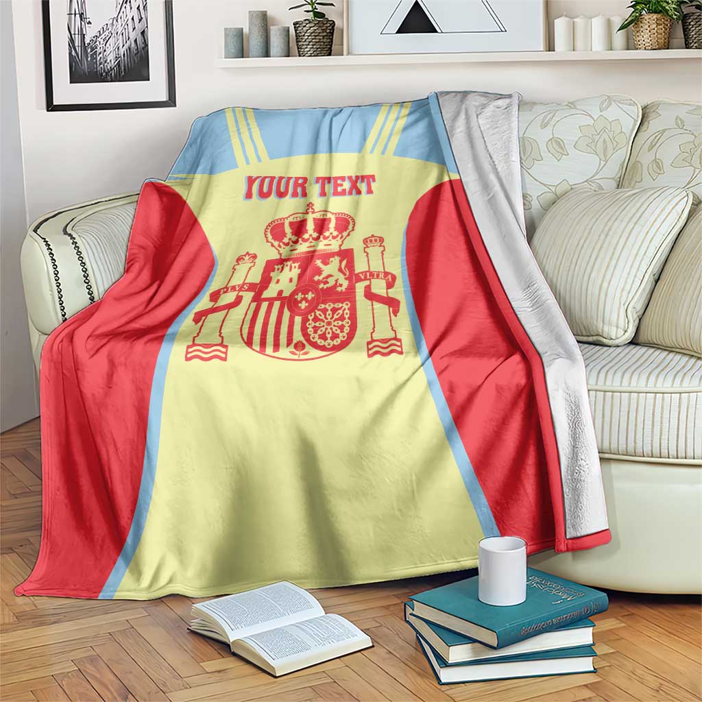 Spain 2026 Football Custom Blanket Espana La Roja Sporty Style