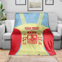 Spain 2026 Football Custom Blanket Espana La Roja Sporty Style
