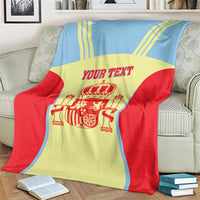 Spain 2026 Football Custom Blanket Espana La Roja Sporty Style