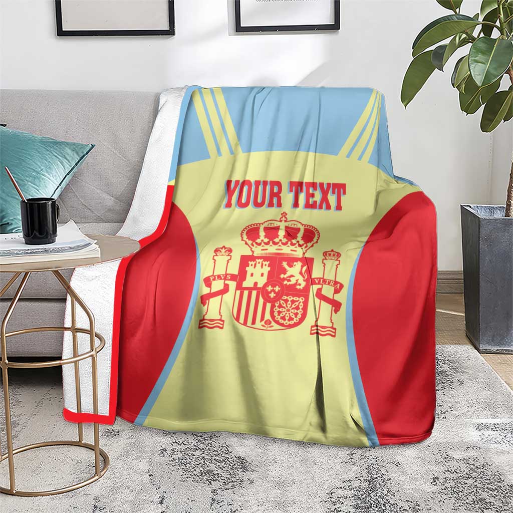 Spain 2026 Football Custom Blanket Espana La Roja Sporty Style